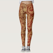 Golden Swirls-Leggings Leggings (Voorkant)