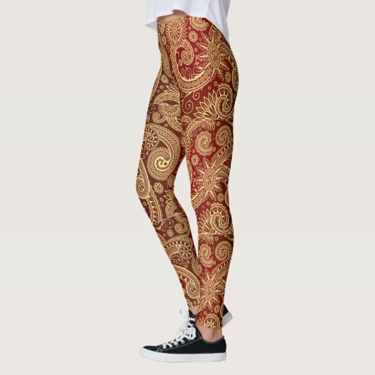 Golden Swirls-Leggings Leggings (Links)