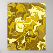 Golden Swirls Poster (Voorkant)