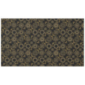 Golden Symbols Pattern 12.bw Black BG Tafelkleed (Voorkant (Horizontaal))