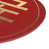 Golden Symbool van het Chinese nieuwjaar Snijplank (Hoek)