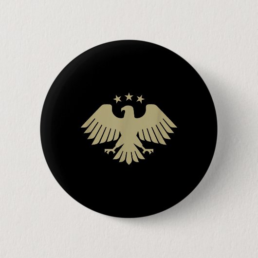 Golden Syrian Eagle - Nationaal embleem Ronde Button 5,7 Cm (Voorkant)