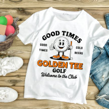 Golden T-shirt Golf Goede tijden Koude bieren