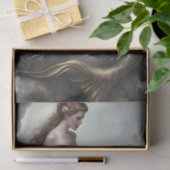 Golden Tailed Mermaid Fantasy Decoupage Tissuepapier (Geschenk)