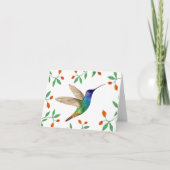 Golden-tailed Sapphire Hummingbird Blank Kaart (Voorkant)