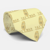 Golden Taiwan Kaart logo_geel Stropdas (Opgerold)