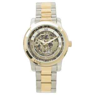 Golden tandwielpatroon voor horloge
