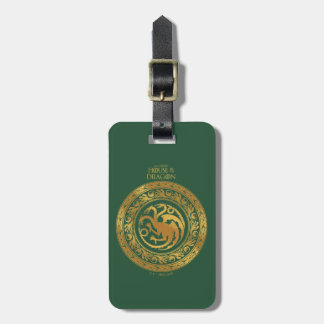 Golden Targaryen Crest Bagagelabel