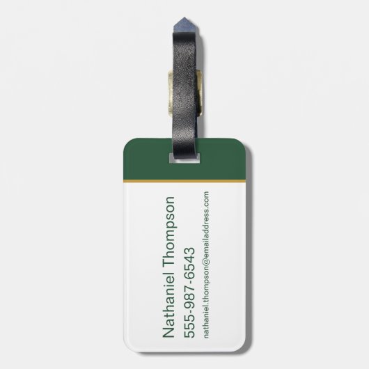 Golden Targaryen Crest Bagagelabel (Achterkant verticaal)