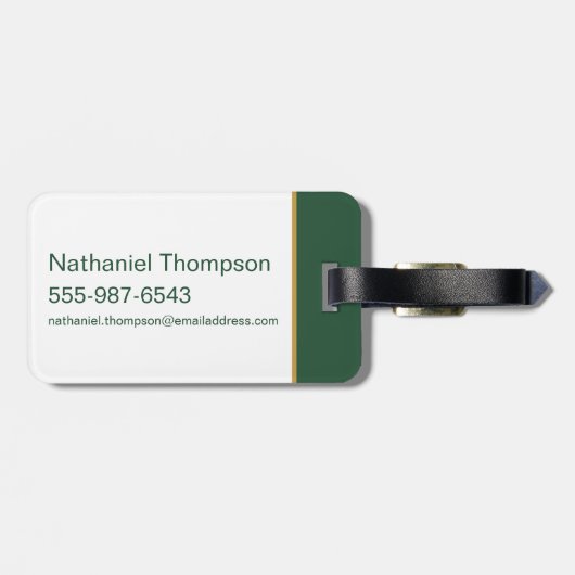 Golden Targaryen Crest Bagagelabel (Achterkant horizontaal)