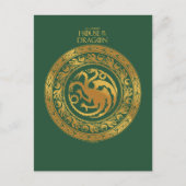 Golden Targaryen Crest Briefkaart (Voorkant)