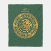 Golden Targaryen Crest Fleece Deken (Voorkant)