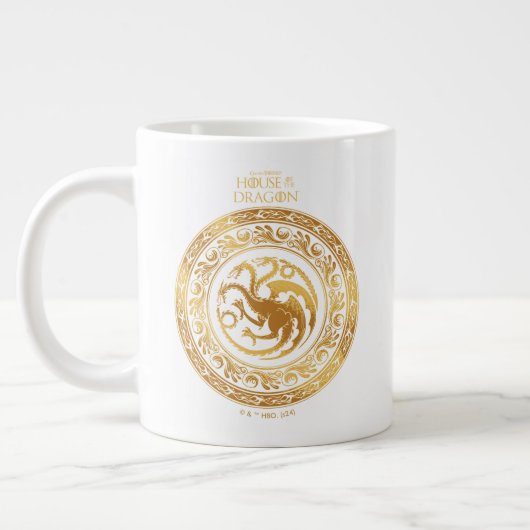 Golden Targaryen Crest Grote Koffiekop (Links)