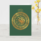 Golden Targaryen Crest Kaart (Gele Bloem)