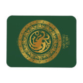 Golden Targaryen Crest Magneet (Horizontaal)