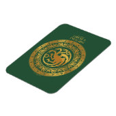 Golden Targaryen Crest Magneet (Linkerzijde)