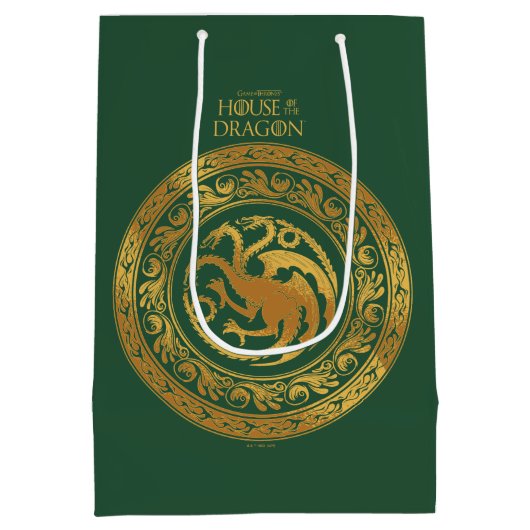 Golden Targaryen Crest Medium Cadeauzakje (Achterkant)