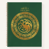 Golden Targaryen Crest Notitieboek (Voorkant)