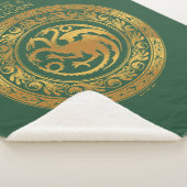 Golden Targaryen Crest Sherpa Deken (3/4)