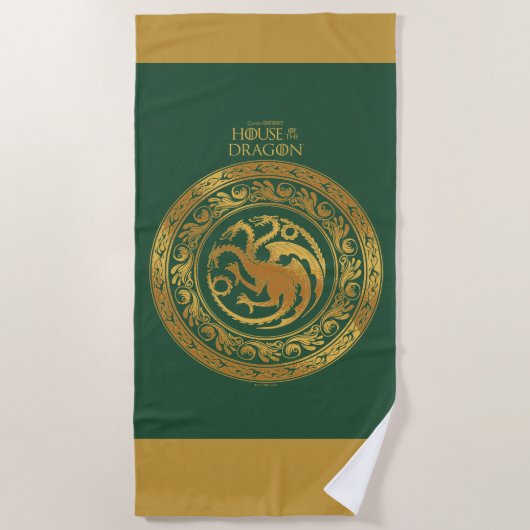 Golden Targaryen Crest Strandlaken (Voorkant)