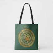 Golden Targaryen Crest Tote Bag (Voorkant)