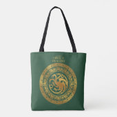 Golden Targaryen Crest Tote Bag (Achterkant)