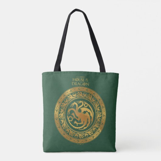 Golden Targaryen Crest Tote Bag (Achterkant)