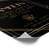 Golden  te hebben en te houden Drink teken Poster (Hoek)