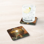 Golden tea Pot Bier Onderzetter (Rechterzijde)