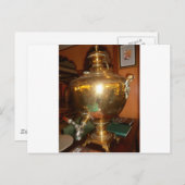  Golden Tea Pot Wall Art & Print Briefkaart (Voorkant / Achterkant)