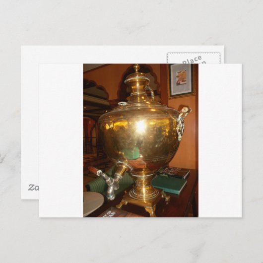 Golden Tea Pot Wall Art & Print Briefkaart (Voorkant / Achterkant)