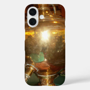 Golden Tea Pot Wall Art & Print iPhone 16 Hoesje