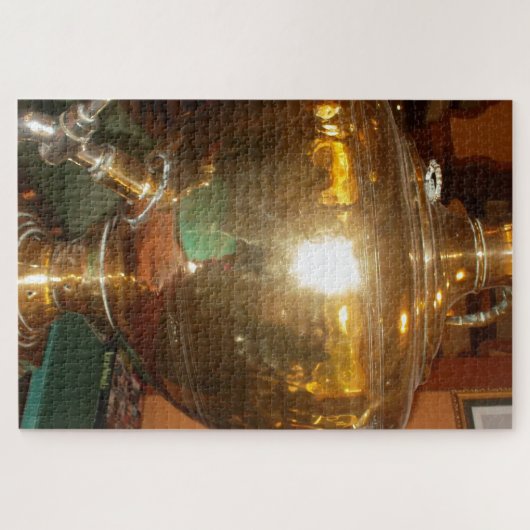 Golden Tea Pot Wall Art & Print Legpuzzel (Horizontaal)
