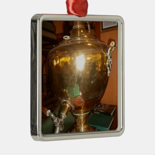  Golden Tea Pot Wall Art & Print Metalen Ornament (Rechts)