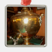  Golden Tea Pot Wall Art & Print Metalen Ornament (Voorkant)