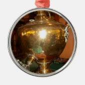  Golden Tea Pot Wall Art & Print Metalen Ornament (Voorkant)