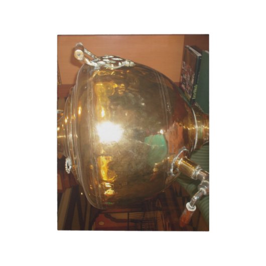  Golden Tea Pot Wall Art & Print Notitieblok (Linkerzijde)