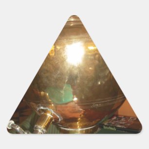 Golden Tea Pot Wall Art & Print Sticker
