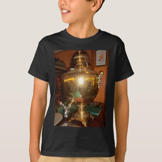  Golden Tea Pot Wall Art & Print T-shirt (Voorkant)