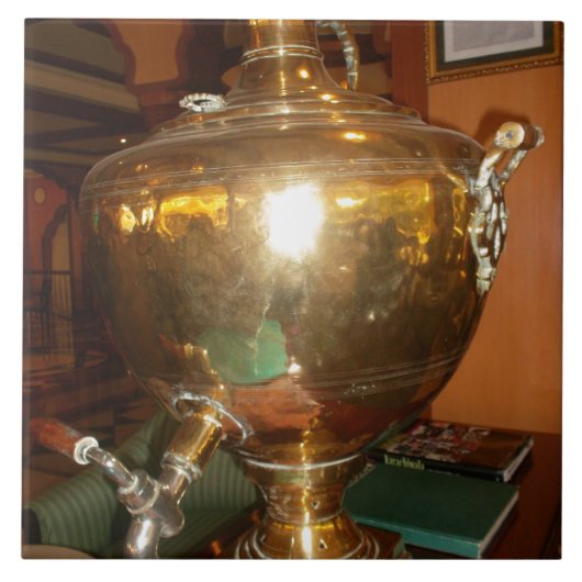  Golden Tea Pot Wall Art & Print Tegeltje (Voorkant)