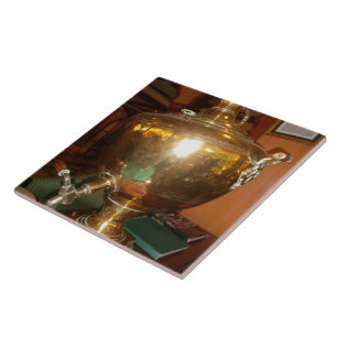 Golden Tea Pot Wall Art & Print Tegeltje