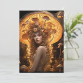 Golden Teacher Goddess Feestdagenkaart (Staand voorkant)