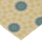 Golden Teal Medallion Tile Pattern Medium Tafelloper (Hoek)