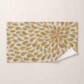Golden Teardrops Retro Art Deco Bathroom Towelen Bad Handdoek (Handdoek)