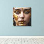 Golden Tears Canvas Afdruk (Insitu (Houten vloer))