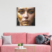 Golden Tears Canvas Afdruk (Insitu (Woonkamer))