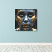 Golden Tears Canvas Afdruk (Insitu (Houten vloer))
