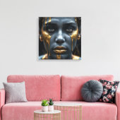 Golden Tears Canvas Afdruk (Insitu (Woonkamer))