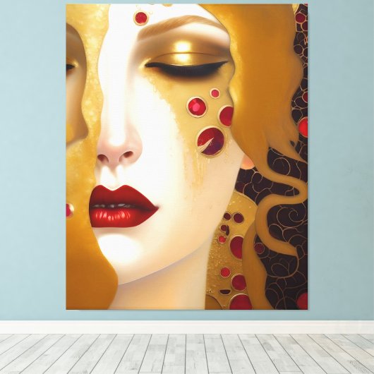 Golden Tears (Freya's Heartache) serie 2 Canvas Afdruk (Insitu (Houten vloer))