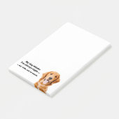 Golden tegen Wife Post-It Notes (Schuin)